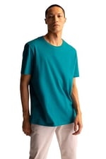 DeFacto M7666AZ Regular Fit Bisiklet Yaka Basic Kısa Kollu Tişört Erkek