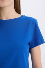 DeFacto Regular Fit Bisiklet Yaka Basic Düz Kısa Kollu Tişört