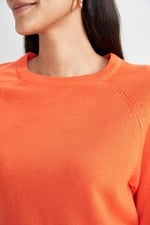 DeFacto Relax Fit Bisiklet Yaka Kaşmir Dokulu Ekstra Yumuşak Kazak