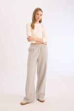 DeFacto Wide Leg Eşofman Altı Beli Lastikli Geniş Bol Paça