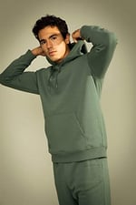 DeFacto X8283az Kapüşonlu sweatshirt Erkek
