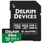 Delkin Devices 32 GB Power microSDHC UHS-II (U3/V90). 64GB
