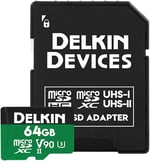 Delkin Devices 32 GB Power microSDHC UHS-II (U3/V90). 64GB