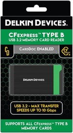 Delkin Devices USB Bellek Kartı Okuyucu CFExpress Tip B (DDREADER-54)