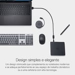 Dell Slim DW316 - Sürücü - DVD+-RW (+-R DL) DVD-RAM - 8x8x5x - USB2.0 - Harici - Inspiron 14 54XX, 15 55XX, 17 5758, OptiPlex 3020, 9020, Vostro 15 3558, XPS 13 için (784-B BBI), siyah