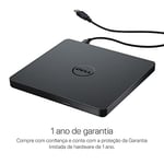 Dell Slim DW316 - Sürücü - DVD+-RW (+-R DL) DVD-RAM - 8x8x5x - USB2.0 - Harici - Inspiron 14 54XX, 15 55XX, 17 5758, OptiPlex 3020, 9020, Vostro 15 3558, XPS 13 için (784-B BBI), siyah