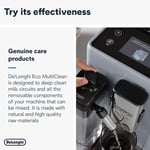 De'Longhi Original Eco MultiClean DLSC550 süt sistemini temizlemek için tam otomatik kahve makineleri için temizleme maddesi, dış yüzeyler ve kahve makinesinin tüm çıkarılabilir parçaları için de etki