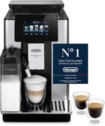 De'Longhi PrimaDonna Soul Perfetto ECAM 612.55.SB tam otomatik kahve makinesi, LatteCrema süt sistemi ve Bean Adapt teknolojisi, 18 tarif (Türkçe olmayabilir), renkli ekran uygulaması kontrolü,