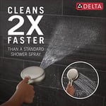 Delta Faucet ProClean Fırçalı Nikel Duş Başlığı, Elde Taşınabilir, Yüksek Basınçlı Püskürtmeli Duş Başlığı, El Duş Başlığı, 6 Püskürtme Ayarı, SpotShield Fırçalanmış Nikel 75740SN