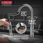 Delta Musluk Essa Tek Saplı Bar/Prep Musluk Manyetik Kenetlemeli ve Dokunmatik Temiz Sprey Başlıklı, 9913-AR-DST