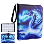 Deluxe ice dragon Ticaret Kartı Klasörü 900 Yandan Yüklemeli Cepli 9 Cepli Fermuarlı Bağlayıcı, Erkek, Kız ve Kart Meraklıları için İdeal - Koleksiyon Kartı Albümleri, Kılıfları ve Kolları