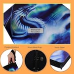 Deluxe ice dragon Ticaret Kartı Klasörü 900 Yandan Yüklemeli Cepli 9 Cepli Fermuarlı Bağlayıcı, Erkek, Kız ve Kart Meraklıları için İdeal - Koleksiyon Kartı Albümleri, Kılıfları ve Kolları