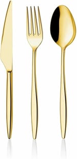 Demir Çeyiz Yakut Titanyum Gold Tatlı Bıçağı 6 Adet Yakut