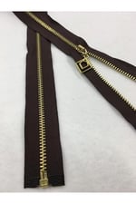 Demir Diş Mont Hırka Yelek Fermuarı 70 Cm Kahve, mk70