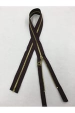 Demir Diş Mont Hırka Yelek Fermuarı 70 Cm Kahve, mk70