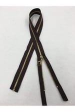 Demir Diş Mont Hırka Yelek Fermuarı 70 Cm Kahve, mk70