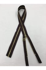 Demir Diş Mont Hırka Yelek Fermuarı 70 Cm Kahve, mk70