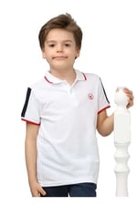 DEMOİSELLE ERKEK ÇOCUK POLO YAKA T-SHİRT beyaz 5 Yaş