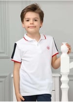 DEMOİSELLE ERKEK ÇOCUK POLO YAKA T-SHİRT beyaz 4 Yaş