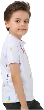DEMOİSELLE ERKEK ÇOCUK POLO YAKA T-SHİRT BEYAZ 11-12 Yaş
