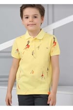 DEMOİSELLE ERKEK ÇOCUK POLO YAKA T-SHİRT- SARI 8-9 Yaş