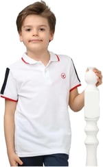 DEMOİSELLE ERKEK ÇOCUK POLO YAKA T-SHİRT beyaz 8 Yaş