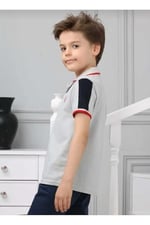 DEMOİSELLE ERKEK ÇOCUK POLO YAKA T-SHİRT gri 7 Yaş