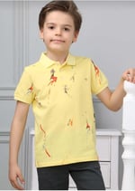 DEMOİSELLE ERKEK ÇOCUK POLO YAKA T-SHİRT- SARI 8-9 Yaş