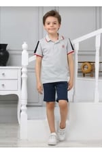 DEMOİSELLE ERKEK ÇOCUK POLO YAKA T-SHİRT gri 4 Yaş