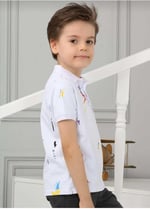 DEMOİSELLE ERKEK ÇOCUK POLO YAKA T-SHİRT -BEYAZ 8-9 Yaş