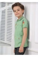 DEMOİSELLE ERKEK ÇOCUK POLO YAKA T-SHİRT YEŞİL 11-12 Yaş