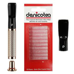 Denicotea 25004 Karbon Filtreli 6-9mm Lüks Slim Sig.Ağızlığı Gold