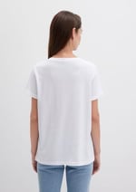 Denim Baskılı Beyaz İstanbul Tişört Regular Fit/Normal Kesim 1610222-620
