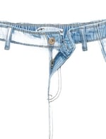 Denim Kargo Bermuda Şort Cepli Standart Bel