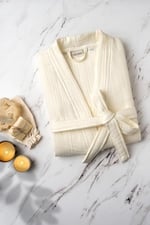 DENİZLİ CONCEPT Unisex Kimono 4 Kat Müslin Bornoz