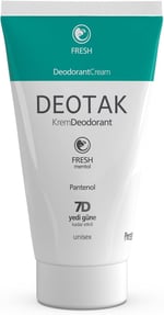 Deotak Mentol Ferahlığı 7 Güne Kadar Etkili Krem Deodorant 35 ml