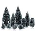 Department 56 Köyler için Aksesuarlar Çanta-O-Frosted Topiaries Ağacı