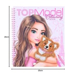 Depesche 12083 TOPModel Corgi - Boyama kitabı seti, model ve köpek motiflerini tasarlamak için 20 çift baskılı sayfa, çıkartma sayfalı boyama defteri ve daha fazlası