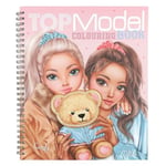 Depesche 13210 TOPModel Team Teddy - 40 sayfalık boyama kitabı, model ve ayıcık motifleri tasarlamak için, 1 çıkartma sayfası dahil