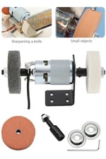 Depolife 5mm Motor Mili Için Bileme Taşı Ve Kaplin Motoru Bileme Makinesine Dönüştürme Seti Bıçak Satır