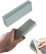 Depolife Bileme Taşı Çift Kumlu Bıçak Satır Nacak Balta Bileme Taşı 20cm