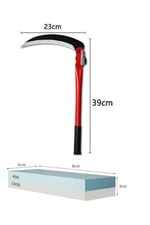 Depolife Tırpan Orak Ve Bileme Tırpan Taşı Seti El Tipi Çim Ekin Sap Saman Biçme Aleti Katlanabilir Saplı