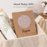 Deppon Muslin Bebek Şezlong Kılıfı 2'li Paket, Organik Pamuk Çıkarılabilir Kılıf Yenidoğan Şezlong için, Yumuşak ve Nefes Alabilen Bebek Şezlong Kılıfı, Erkek ve Kız Çocuk, Bej ve Karamel için