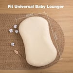 Deppon Muslin Bebek Şezlong Kılıfı 2'li Paket, Organik Pamuk Çıkarılabilir Kılıf Yenidoğan Şezlong için, Yumuşak ve Nefes Alabilen Bebek Şezlong Kılıfı, Erkek ve Kız Çocuk, Bej ve Karamel için