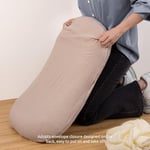 Deppon Muslin Bebek Şezlong Kılıfı 2'li Paket, Organik Pamuk Çıkarılabilir Kılıf Yenidoğan Şezlong için, Yumuşak ve Nefes Alabilen Bebek Şezlong Kılıfı, Erkek ve Kız Çocuk, Bej ve Karamel için