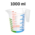 Dereceli Ölçü Kabı Aralıklı Göstergeli Ölçü Kapları (1000 ml)