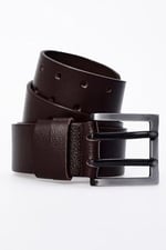 Derikem%100 Hakiki Erkek Manda Derisi Çiftdilli Spor Kot Kemeri 4,5 cm Lacivert