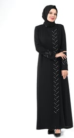 DERİN 24209-24 SİYAH YANDAN BAĞLAMALI RENKLİ TAŞLI