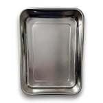 Derin Fırın Tepsisi Yoğurt Mayalama Paslanmaz Çelik Çok Amaçlı Dikdörtgen Metal Tava Saklama Kabı (36,5x26,5x6,5 cm, 304 (18/10) Kalite, Makinede Yıkanabilir, Gıdaya Uygun, Kolay Temizlenebilir)