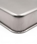 Derin Fırın Tepsisi Yoğurt Mayalama Paslanmaz Çelik Çok Amaçlı Dikdörtgen Metal Tava Saklama Kabı (36,5x26,5x6,5 cm, 304 (18/10) Kalite, Makinede Yıkanabilir, Gıdaya Uygun, Kolay Temizlenebilir)